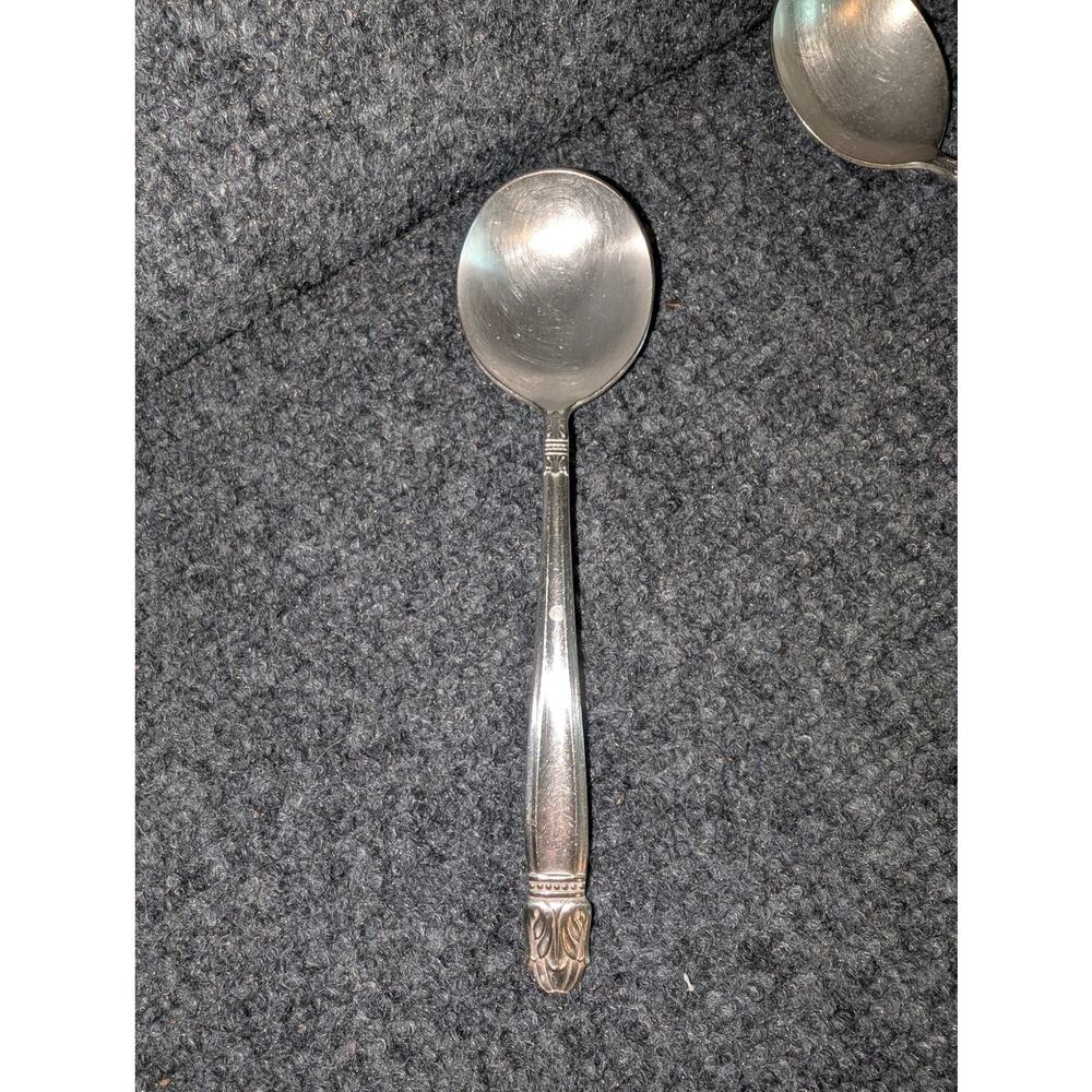 Vintage Holmes & Edwards Danish Princess Inlaid IS Three Jelly Spoons